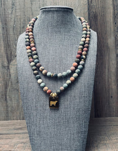 Boho Picasso Beaded Livestock Necklace