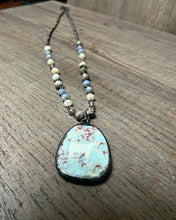 Load image into Gallery viewer, Pretty in Purple &amp; Turquoise Heifer Necklace
