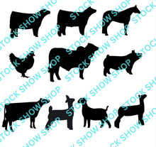 Load image into Gallery viewer, Blue Scrunchie - all livestock options
